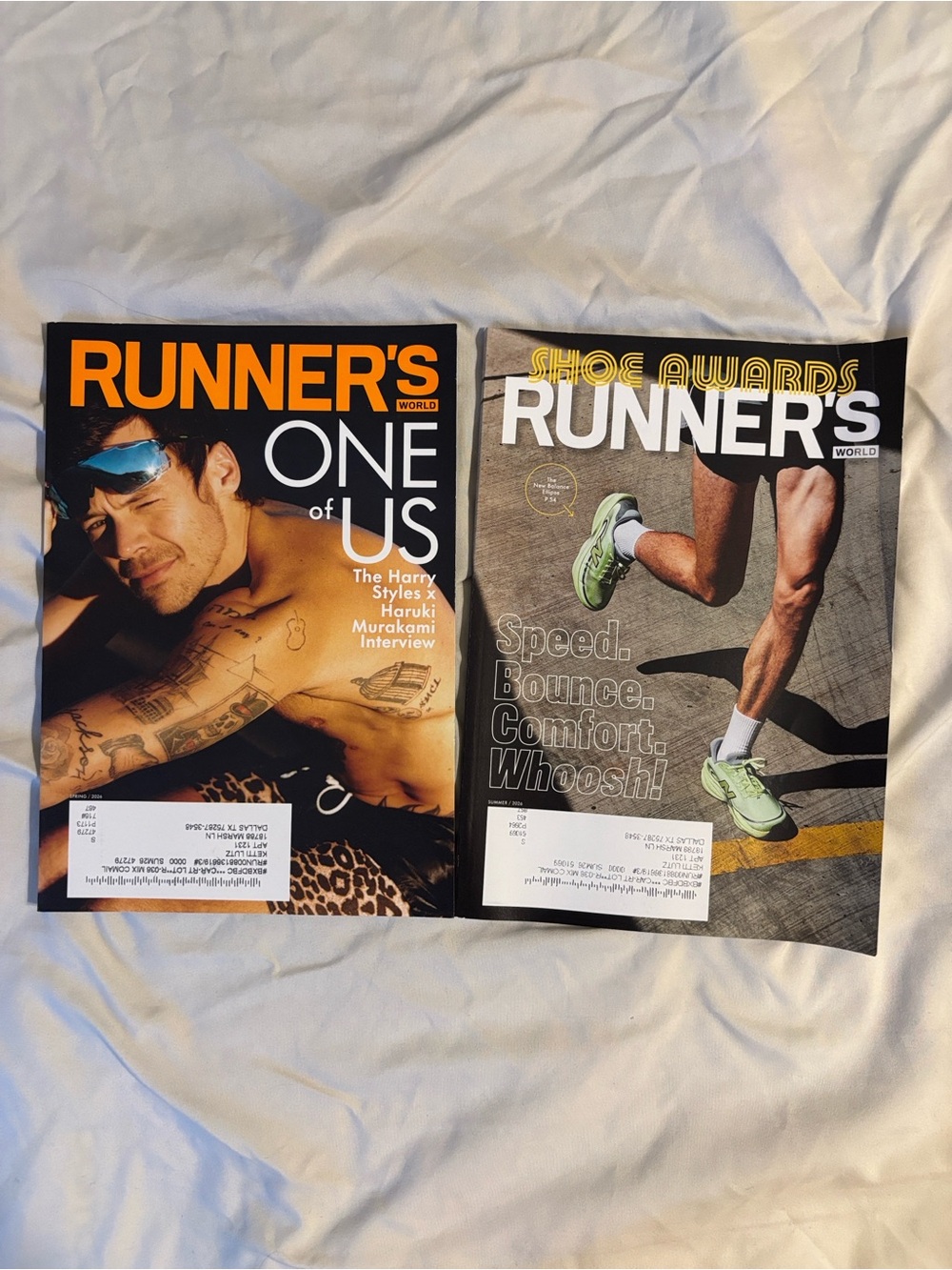 Runner's World Magazine Spring & Summer 2026 — Orange & Gray Covers